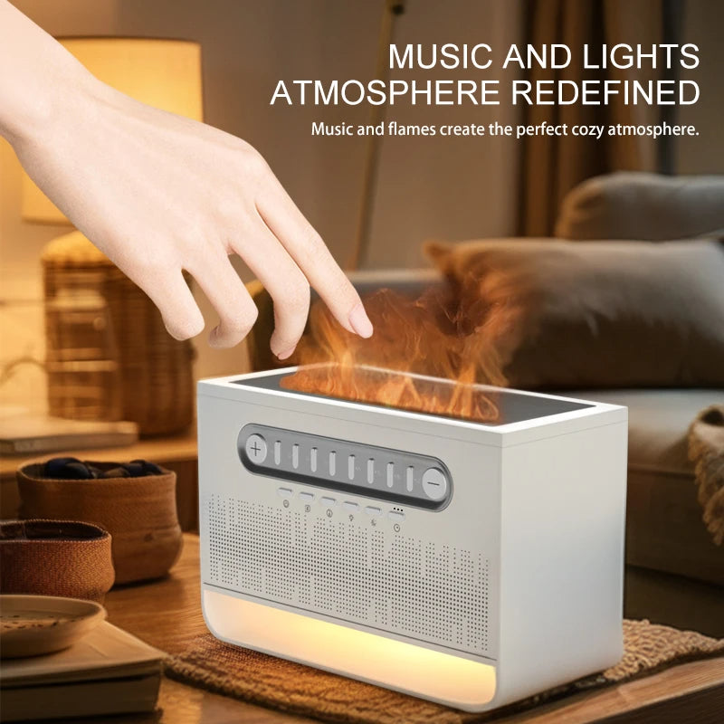Zenvia™ Ultrasonic Flame Humidifier – Relax. Breathe. Sleep Better.