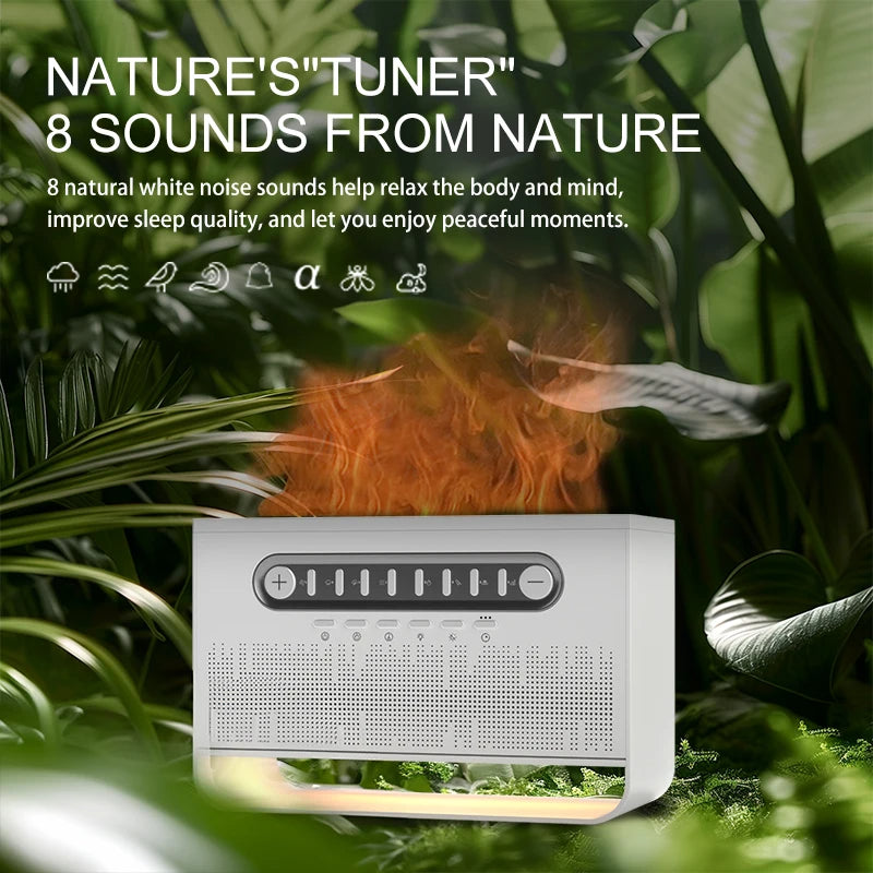 Zenvia™ Ultrasonic Flame Humidifier – Relax. Breathe. Sleep Better.