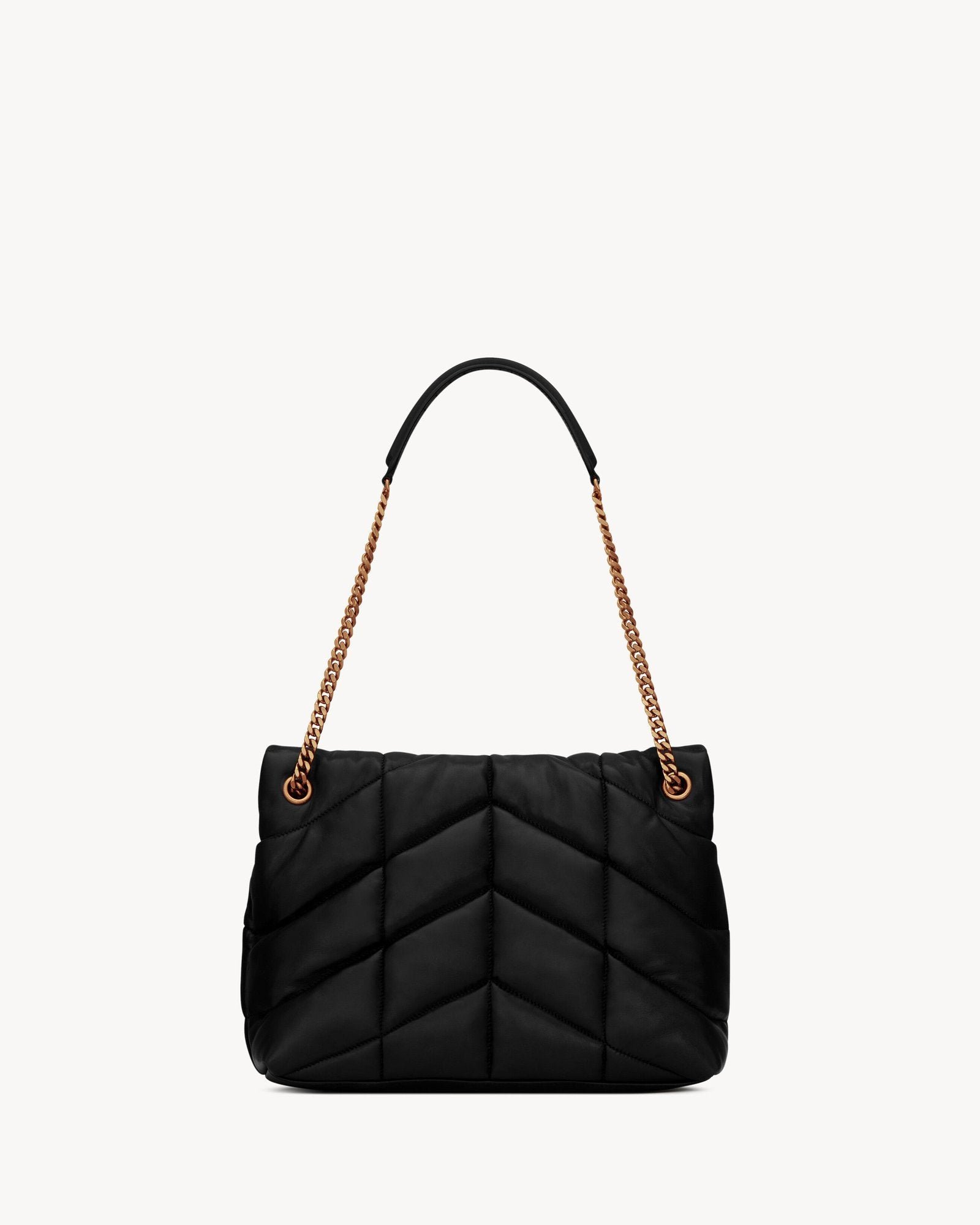 Medium Quilted Nappa Puffer in Black - Image 2