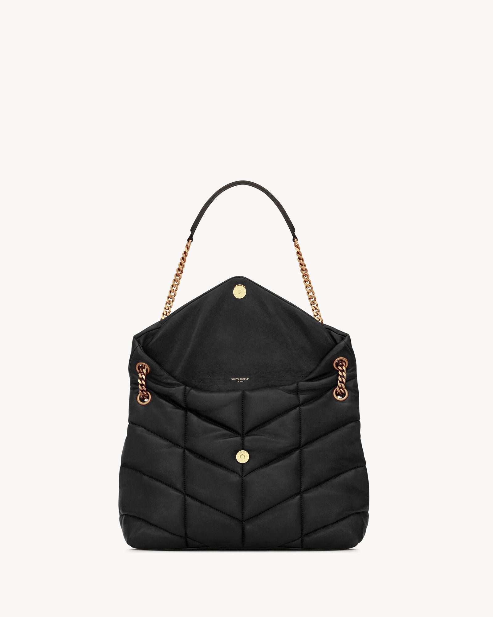Medium Quilted Nappa Puffer in Black - Image 4