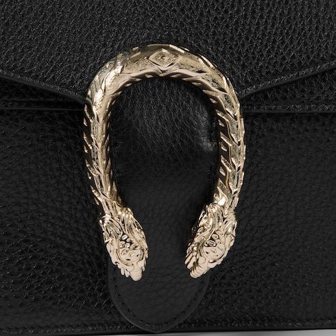 Patent Leather Medium Shoulder Bag with Iconic Closure – Black - Image 3