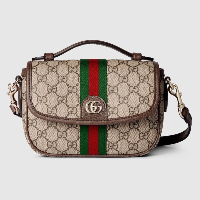 Ophidia Small Top Handle Bag – GG Monogram Canvas
