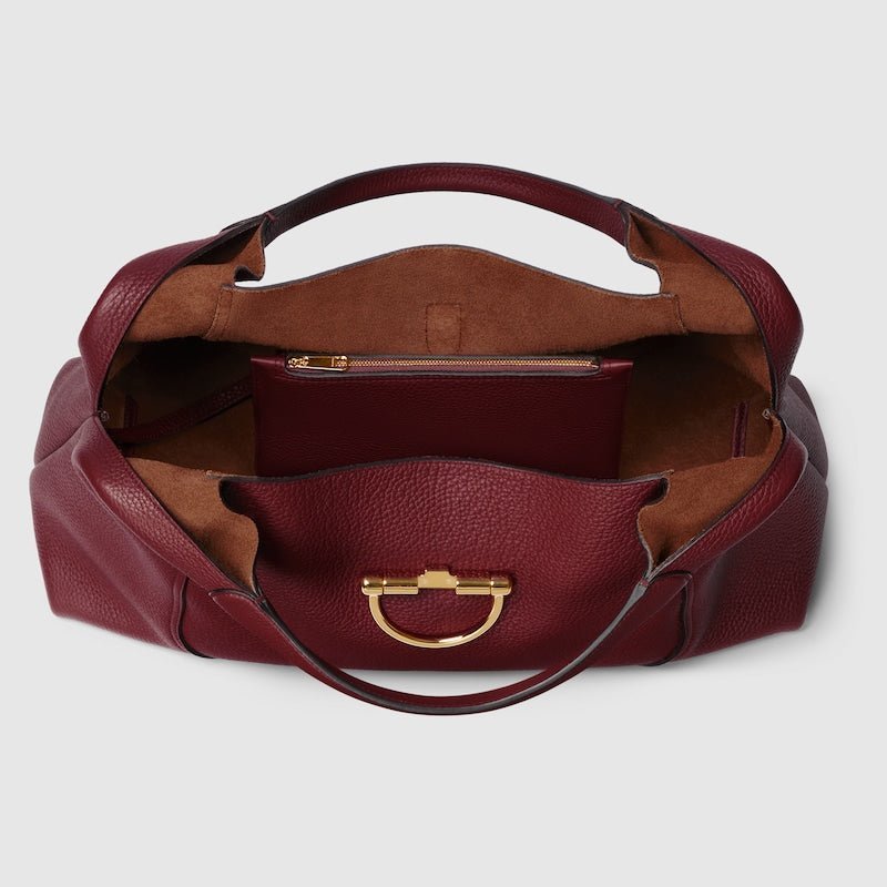 Softbit Maxi Shoulder Bag – Rosso Ancora Red Grainy Leather - Image 6