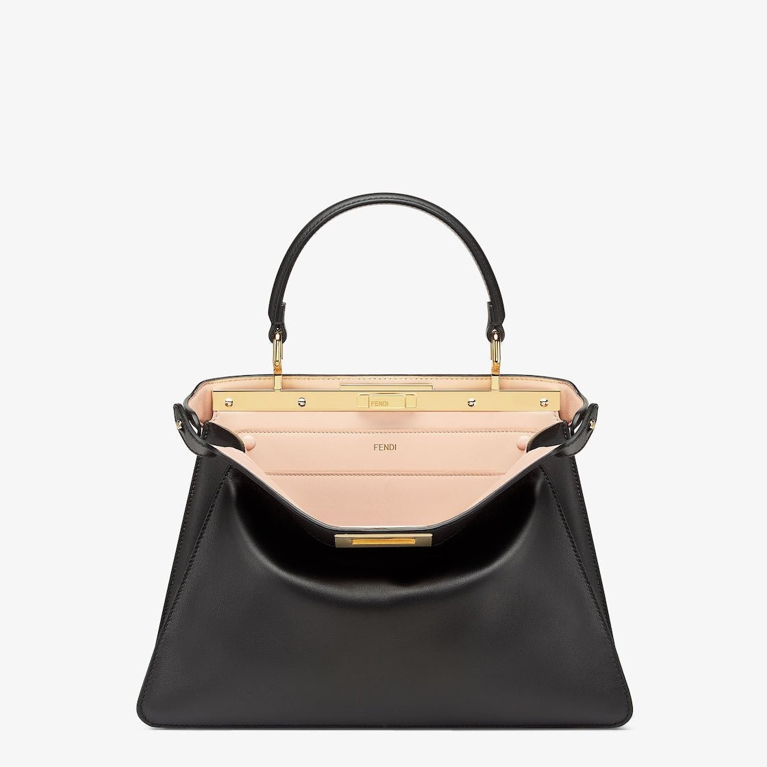 Soft Calfskin Medium Tote in Black - Image 4