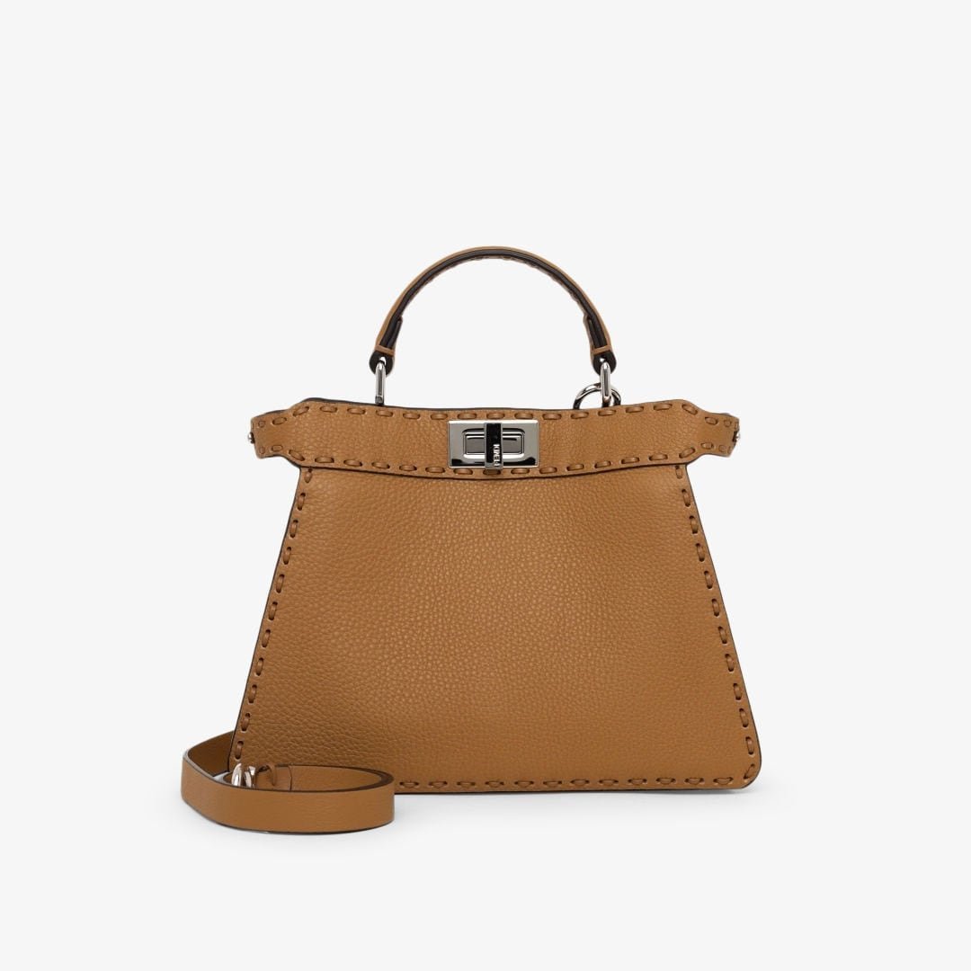 Peekaboo ISeeU Small in Cuoio Romano Brown