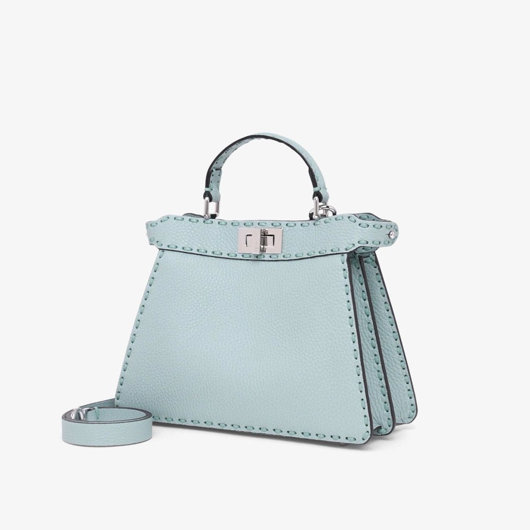 Peekaboo ISeeU Small in Cuoio Romano Light Blue - Image 3