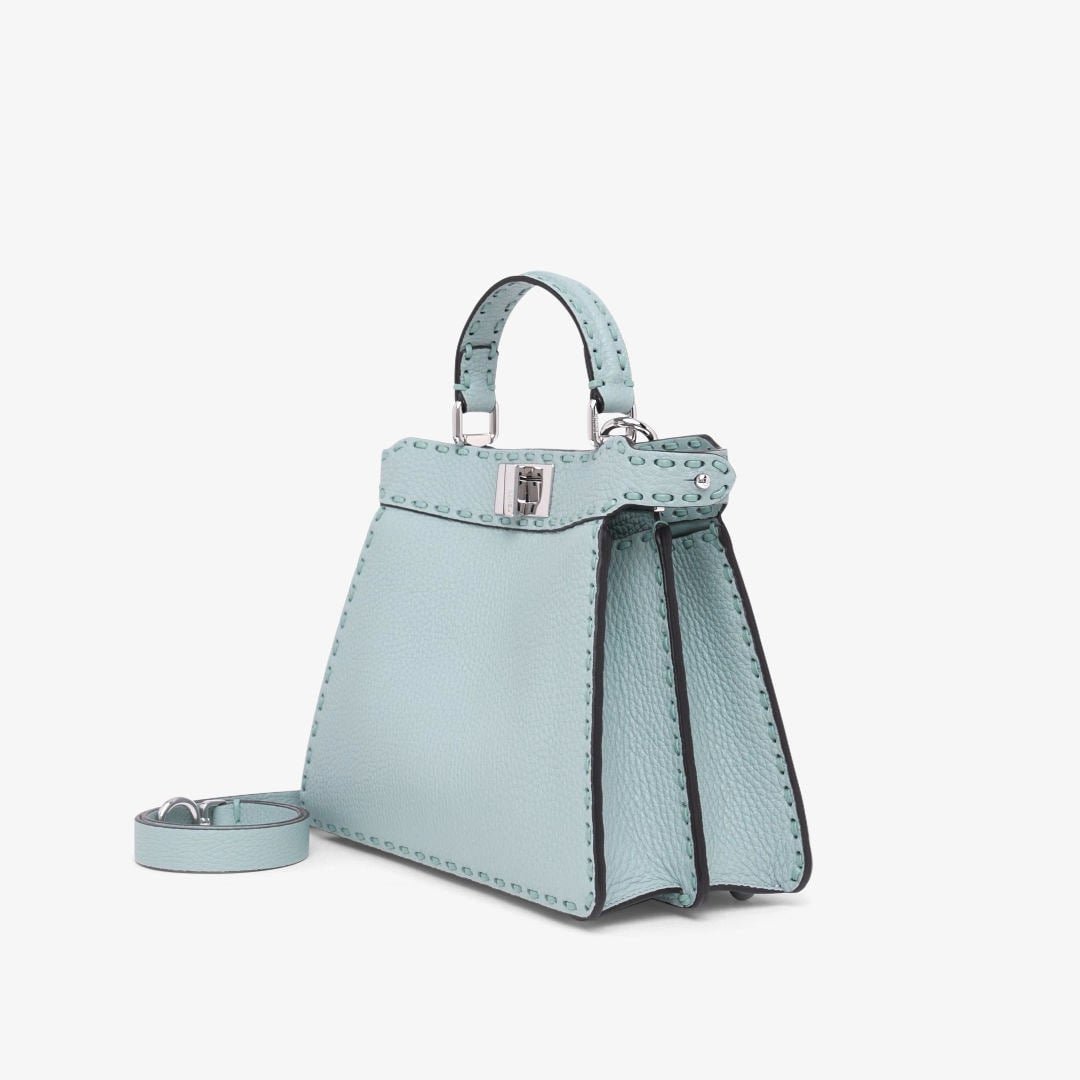 Peekaboo ISeeU Small in Cuoio Romano Light Blue - Image 4