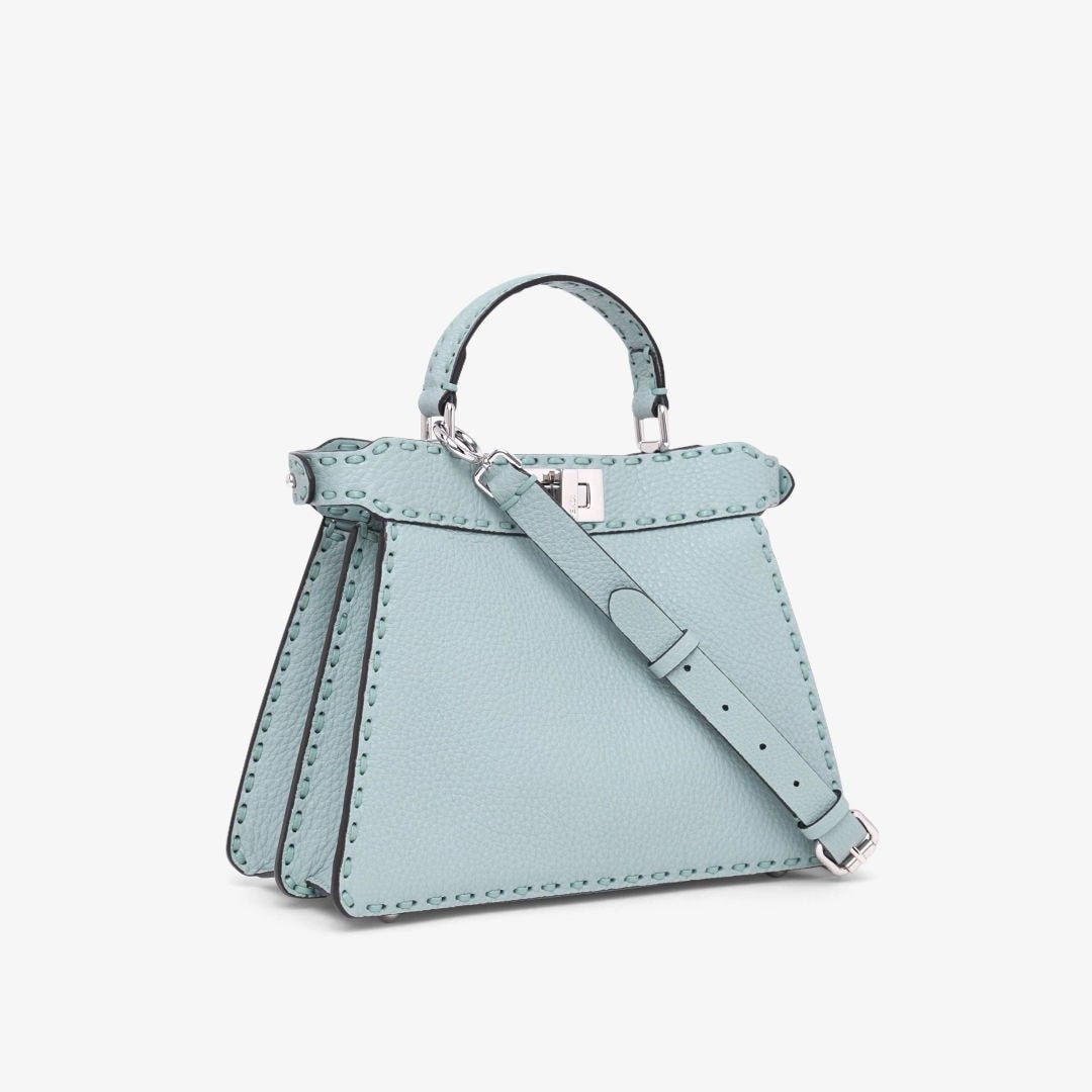 Peekaboo ISeeU Small in Cuoio Romano Light Blue - Image 7