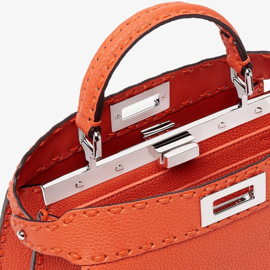 Peekaboo ISeeU Small in Cuoio Romano Orange - Image 5