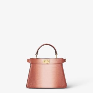 Petite Gradient Lizard Leather Satchel