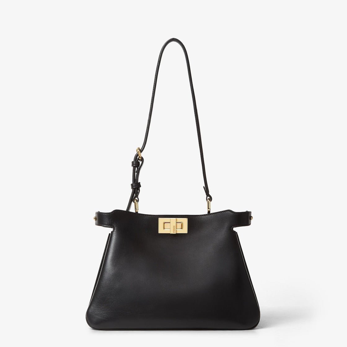 Soft Calfskin Medium Tote in Black - Image 6