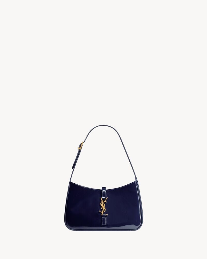 Le 5 À 7 Hobo Bag in Patent Calfskin Leather – Blue