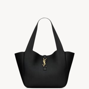 LE 5 À 7 Bea Tote in Grained Deerskin – Black