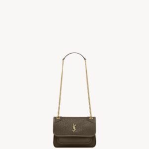 Niki Medium Bag in Grained Lambskin - Light Musk
