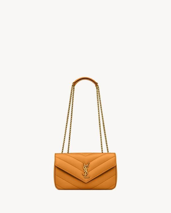 Chevron Quilted Chain Bag — Sunflower Lambskin - Image 2