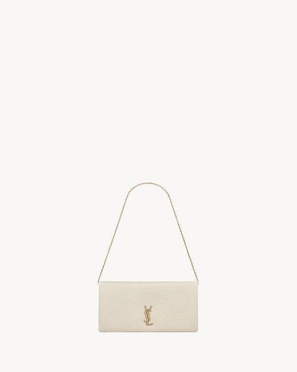 Calypso Grained Lambskin Mini Bag – White