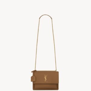 Sunset Medium Flap Bag in Smooth Calfskin - Fox