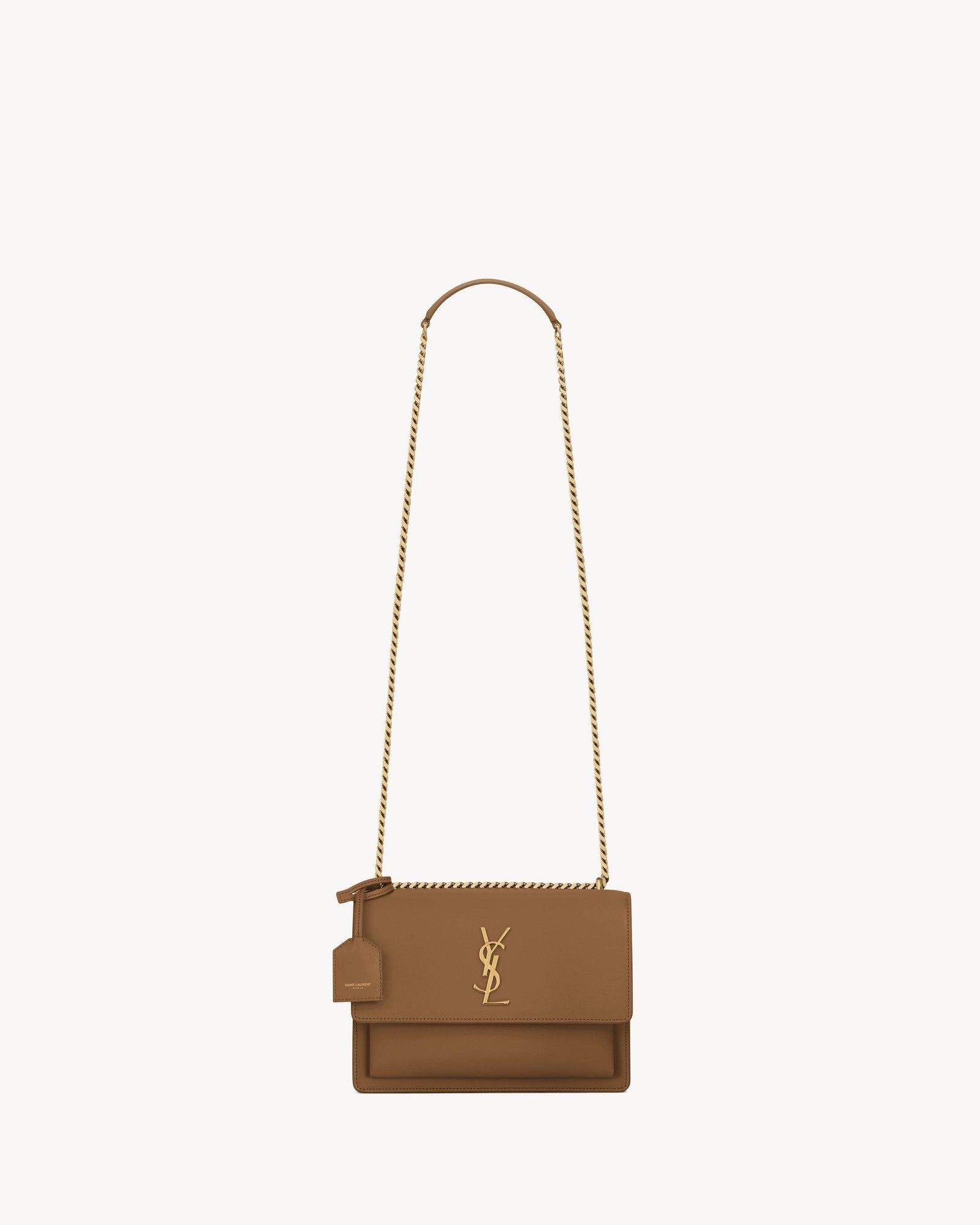 Sunset Medium Flap Bag in Smooth Calfskin - Fox