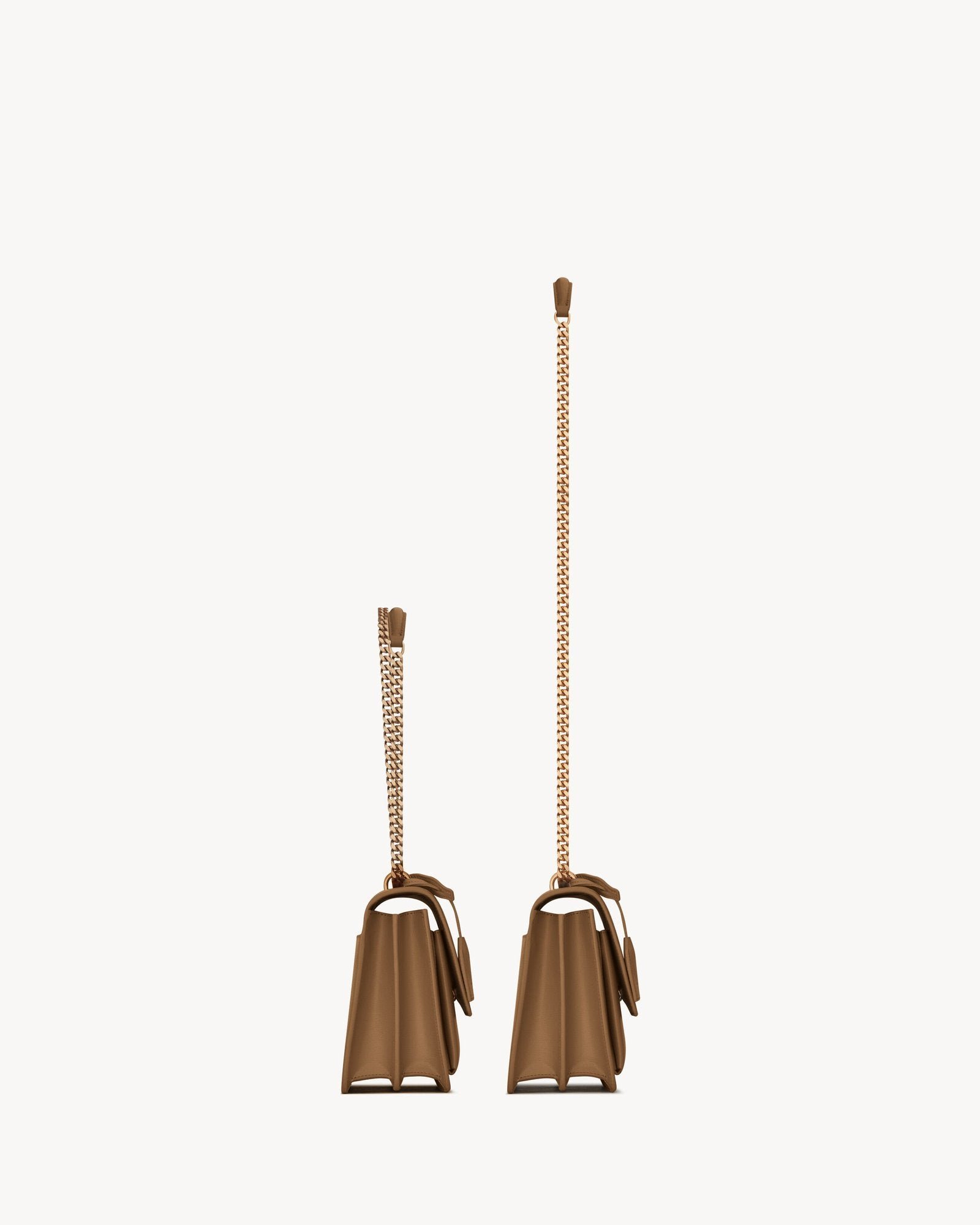 Sunset Medium Flap Bag in Smooth Calfskin - Fox - Image 3