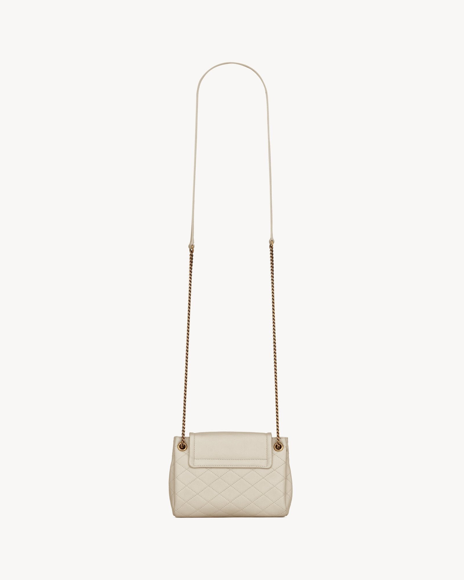 Mini Quilted Lambskin Shoulder Bag in Blanc Vintage - Image 4