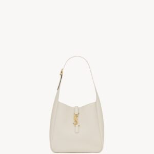 Le 5 à 7 Supple Small Bag in Grained Leather - Blanc Vintage