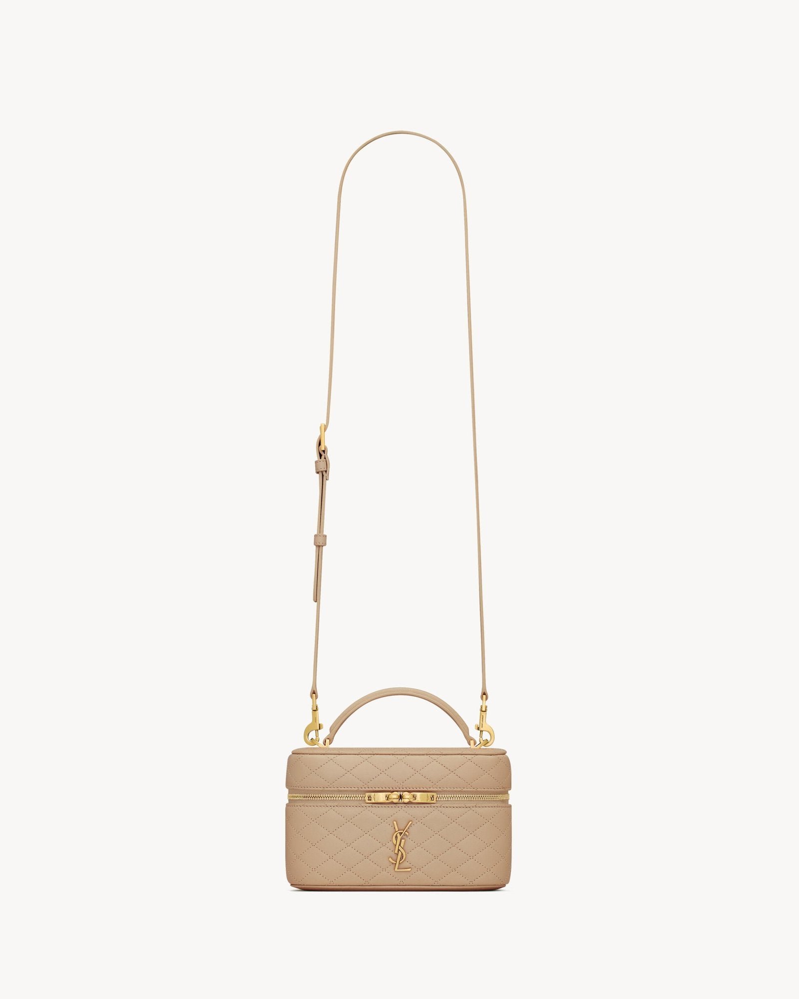 GABY Vanity Bag in Lambskin - Natural Tan