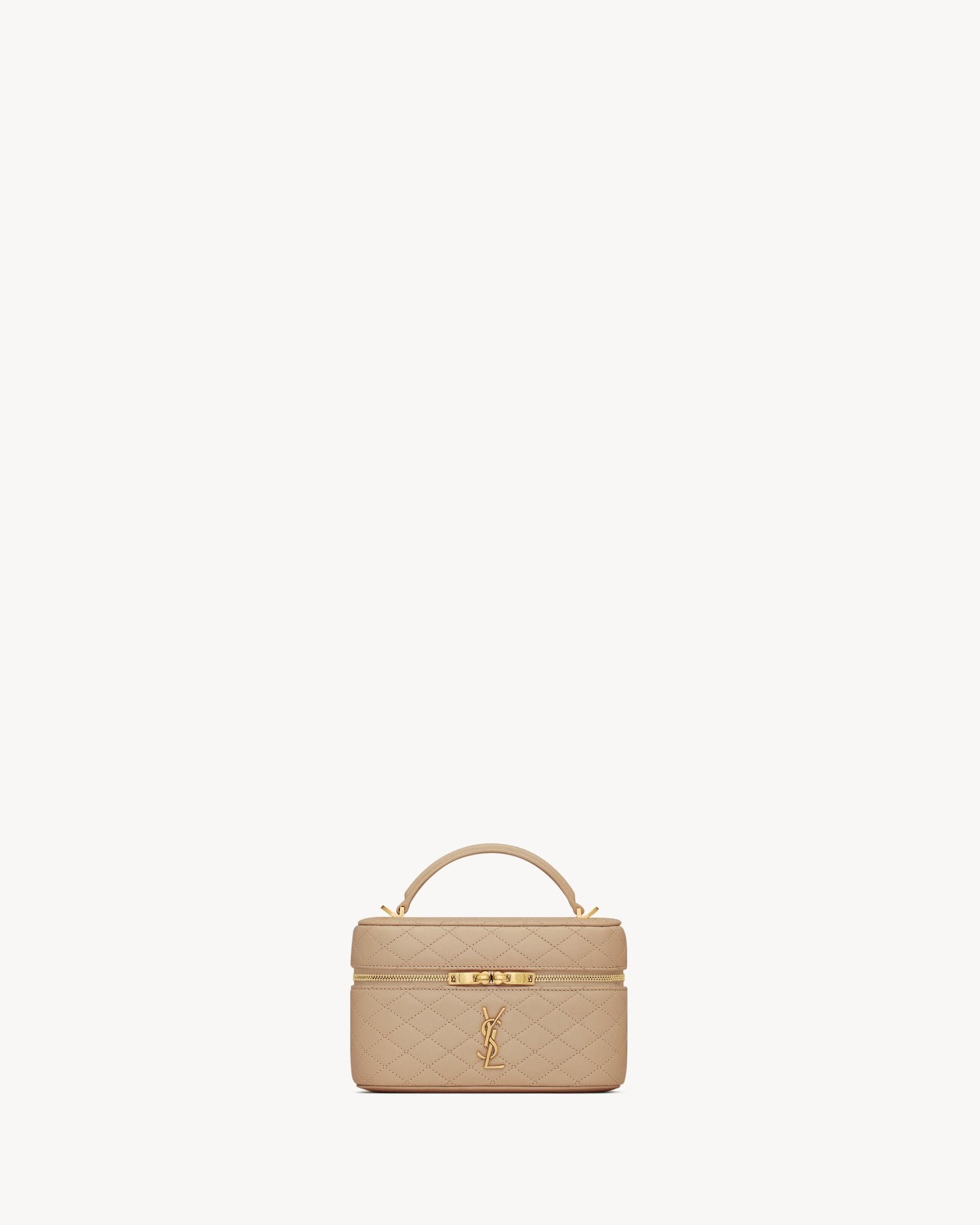 GABY Vanity Bag in Lambskin - Natural Tan - Image 4