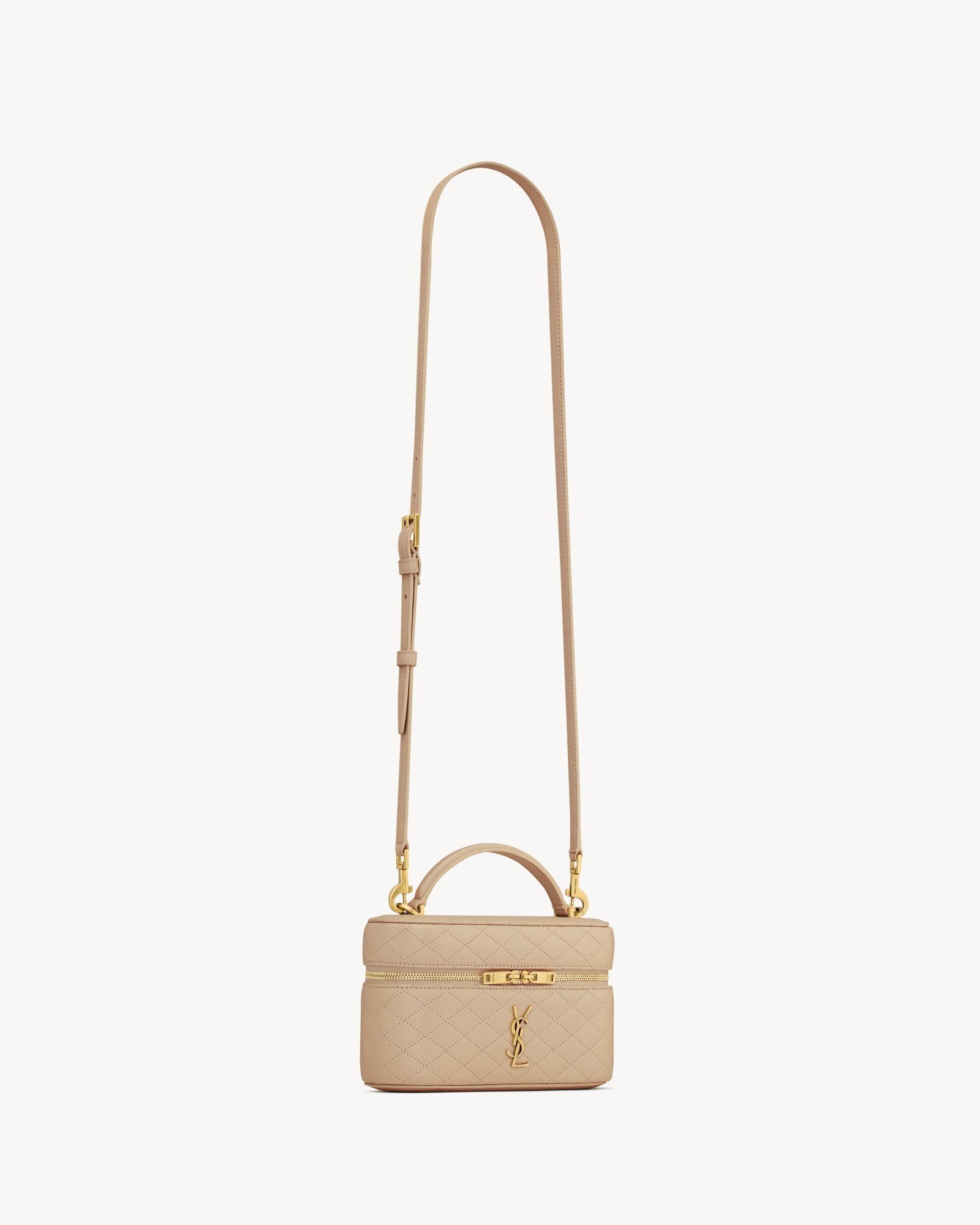 GABY Vanity Bag in Lambskin - Natural Tan - Image 12