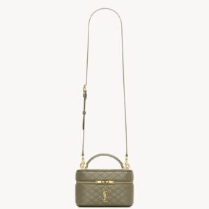 GABY Vanity Bag in Lambskin - Strong Moss