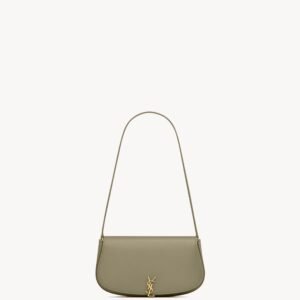 Mini Voltaire Shoulder Bag in Box Calfskin – Strong Moss