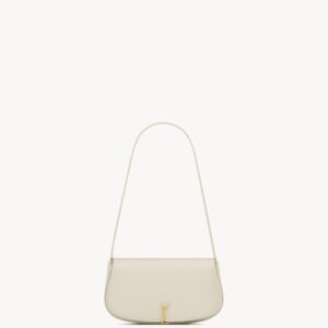 Mini Voltaire Shoulder Bag in Box Calfskin – Crema Soft