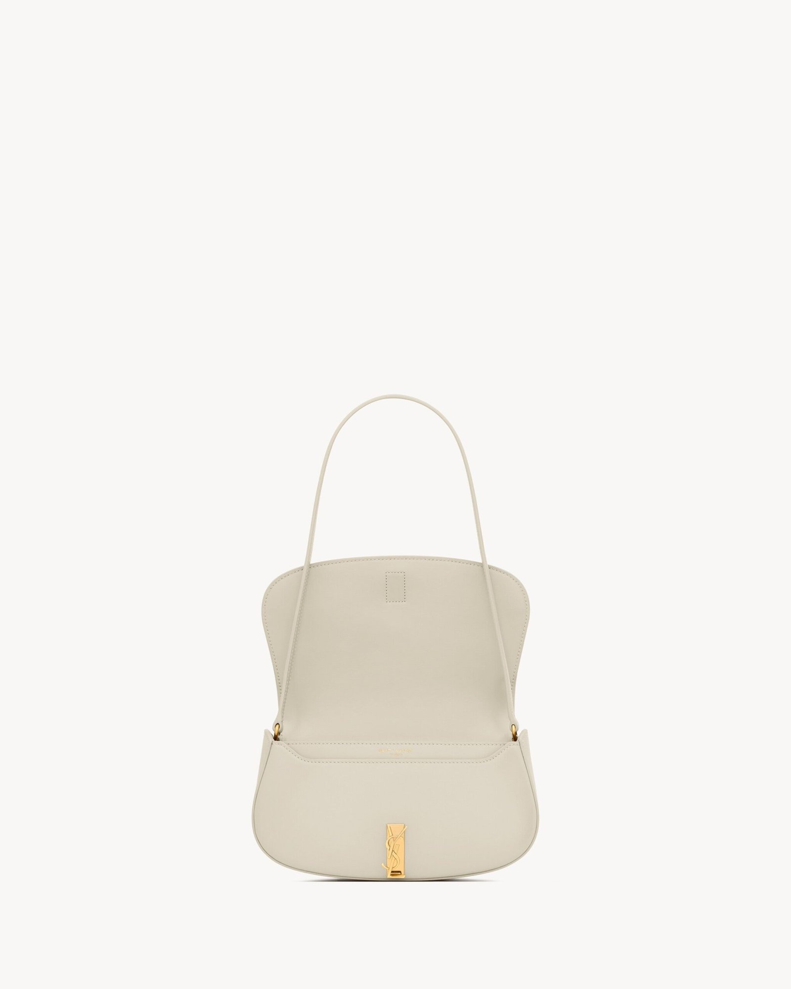 Mini Voltaire Shoulder Bag in Box Calfskin – Crema Soft - Image 4