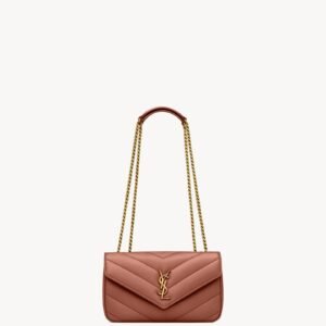 LOULOU Small in Matelassé Lambskin - Hortensia