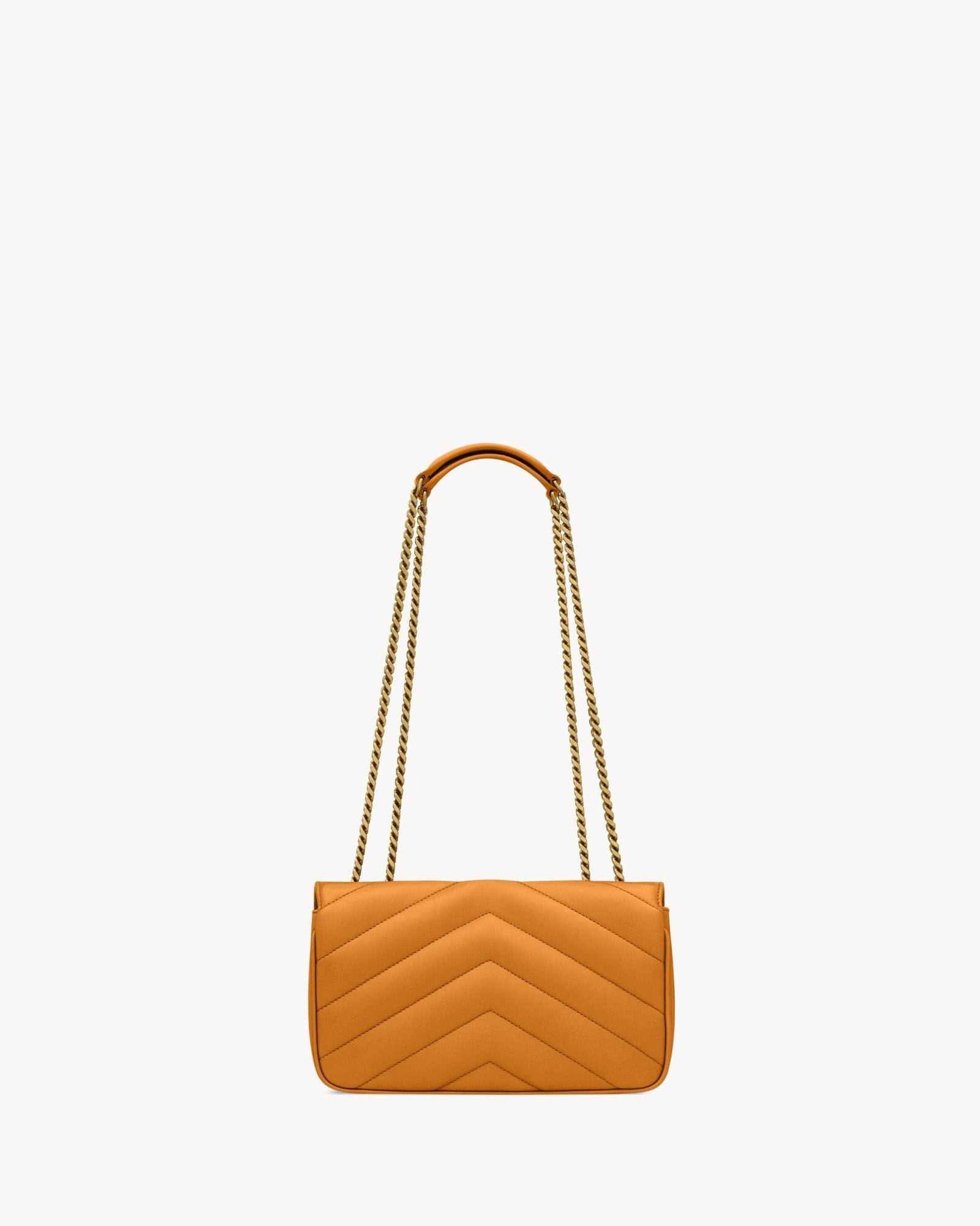 Chevron Quilted Chain Bag — Sunflower Lambskin - Image 6