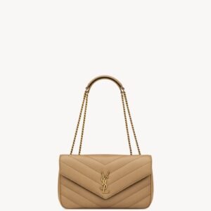 LOULOU Medium in Matelassé Lambskin - Beige