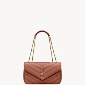 LOULOU Medium in Matelassé Lambskin - Hortensia