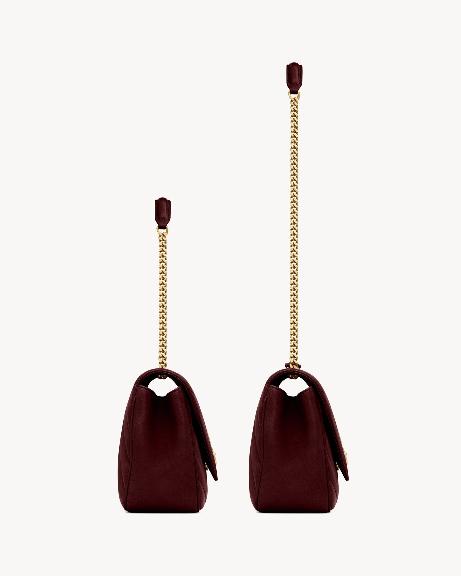 LOULOU Medium in Matelassé Lambskin - Wine Red - Image 3