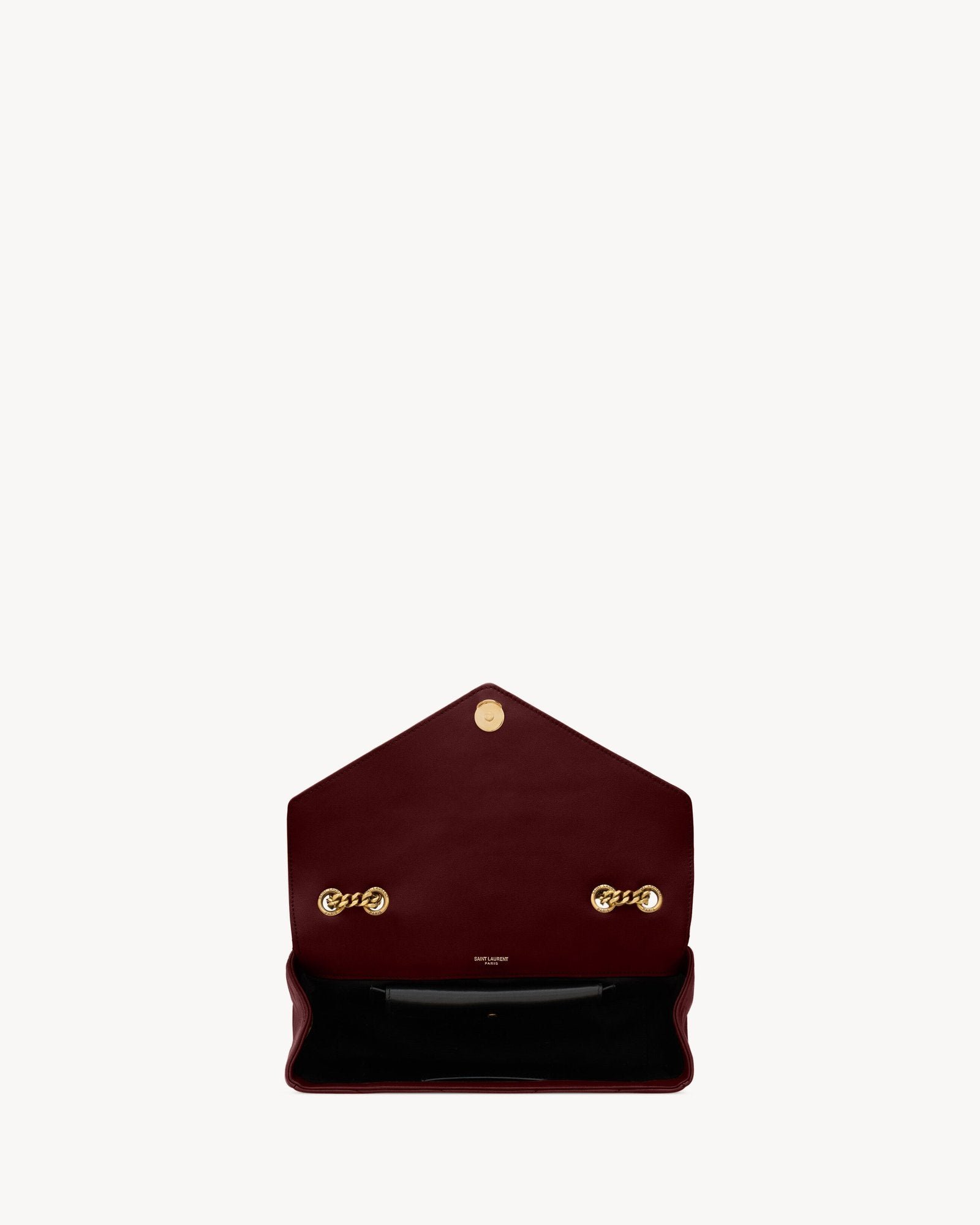 LOULOU Medium in Matelassé Lambskin - Wine Red - Image 5