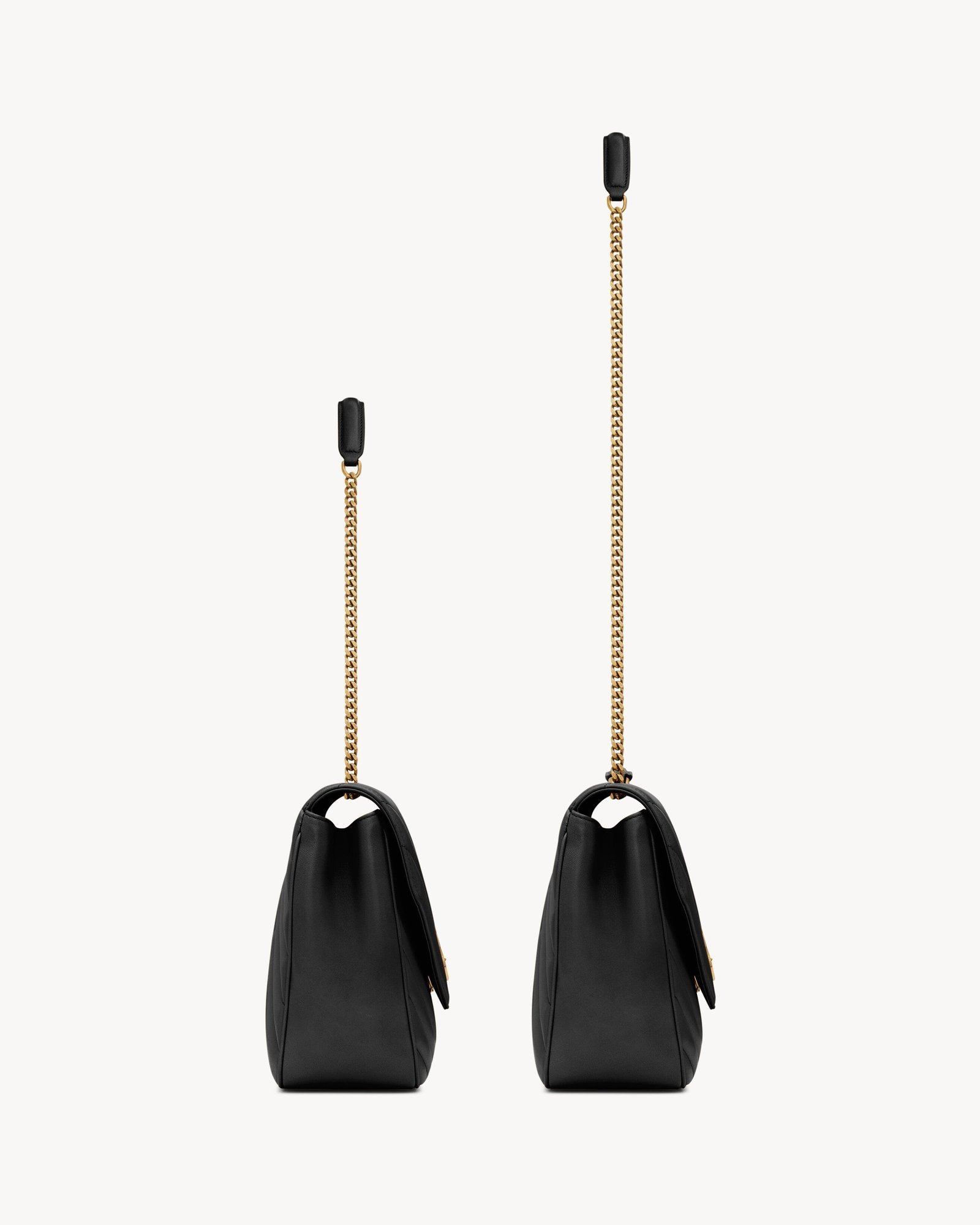 LOULOU Large in Matelassé Lambskin - Black - Image 3