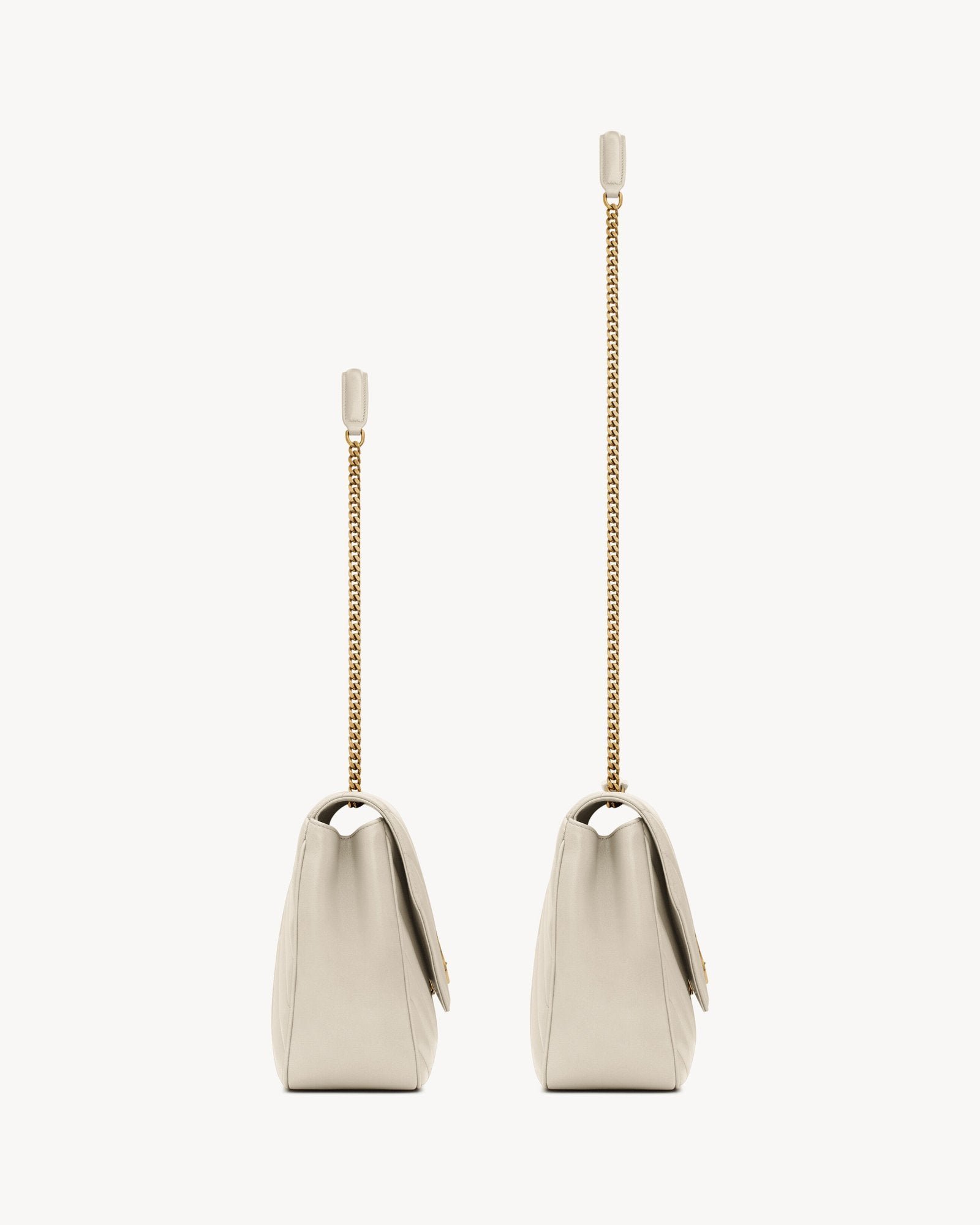 LOULOU Large in Matelassé Lambskin - White - Image 8